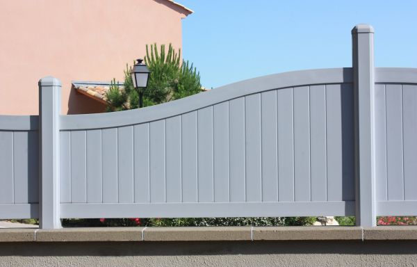 Gray Vinyl Fence Installation in York